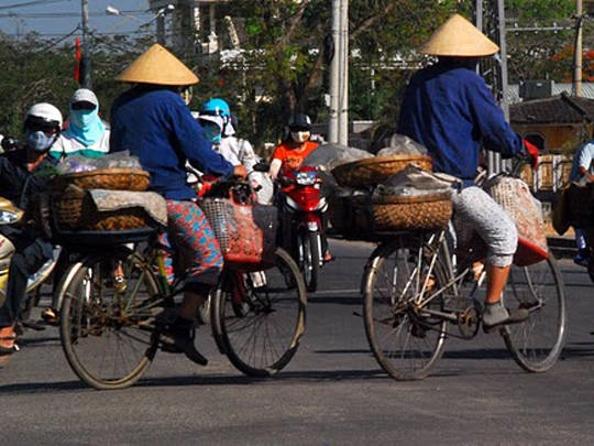 Phong cảnh trên đường được Nathan ghi lại 