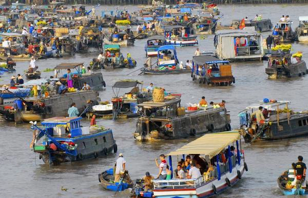 Chợ nổi Cái Răng.