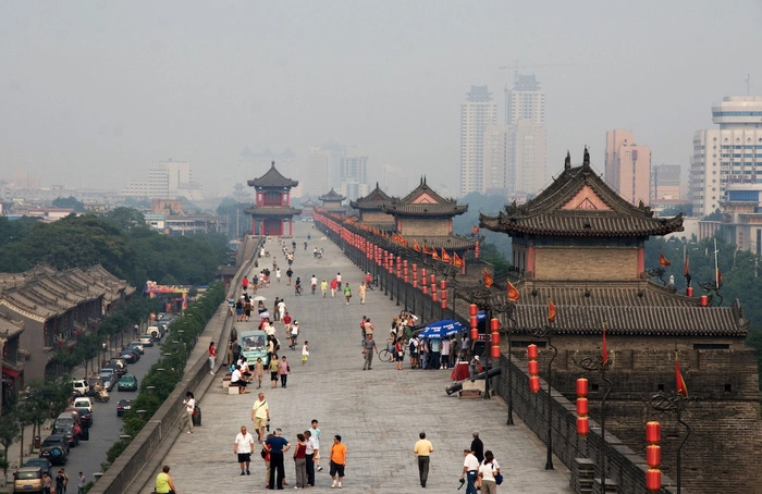 Tường thành Trường An cổ. Ảnh: CNN Travel Tường thành Trường An cổ. Ảnh: CNN Travel