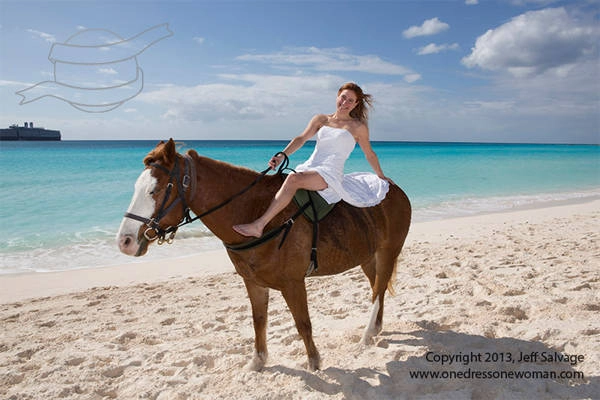 Cũng trong năm 2013, hai vợ chồng còn du ngoạn tới hòn đảo Half Moon Cay xinh đẹp ở Bahamas.