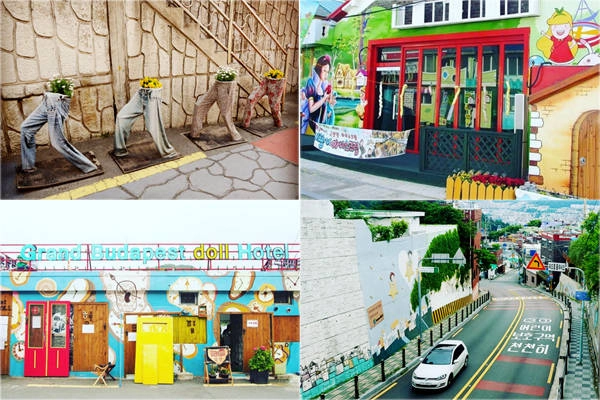 Mỗi lối đi lại dẫn tới một bất ngờ khác biệt, từ các bức điêu khắc chim muông cho đến những nhân vật truyện, tiểu thuyết nổi tiếng trên thế giới. Nhiều vị khách ấn tượng bởi những chậu hoa cảnh được tạo hình giống đôi chân của con người. 