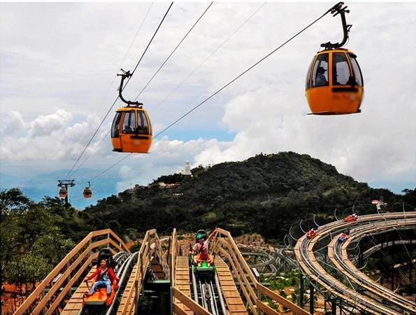 Hệ thống cáp treo sở hữu nhiều kỷ lục nhất dành cho cáp treo tại Bà Nà Hills. Ảnh: Danang.gov.vn 
