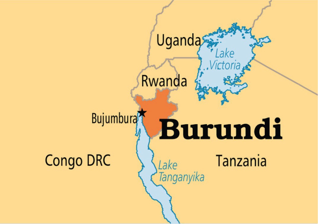 Bản đồ Burundi Bản đồ Burundi