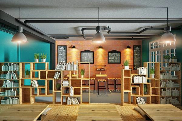 Khu vực cafe lại là nơi dành cho những tâm hồn yêu sách Khu vực cafe lại là nơi dành cho những tâm hồn yêu sách