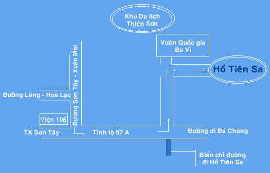 Du lịch Hà Nội - Khu du lịch sinh thái Hồ Tiên Sa sơ đồ - iVIVU.com