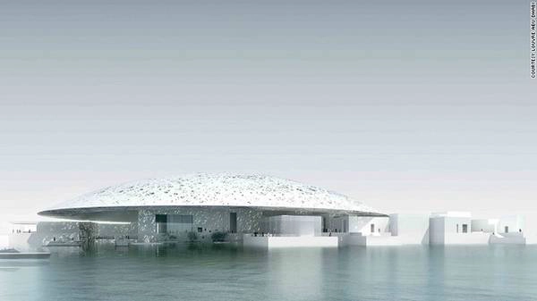 <strong>Louvre Abu Dhabi (UAE):</strong> Sau thời gian trì hoãn thì bảo tàng nghệ thuật Louvre Abu Dhabi cũng hoàn thiện và mở cửa vào cuối năm 2016. Bên trong cấu trúc nhà vòm của bảo tàng là hơn 6.000 m<sup>2 </sup>dành cho trưng bày cố định và hơn 2.000 m<sup>2</sup> khác để làm các buổi triển lãm nghệ thuật. 9-diem-du-lich-hap-dan-trinh-lang-nam-2016-ivivu-1