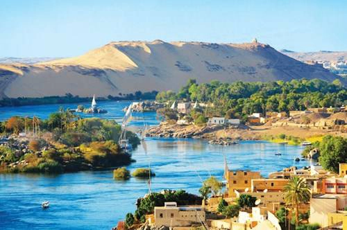  Sông Nile đoạn chảy qua Aswan