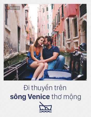 Không thể bàn cãi nhiều về sự lãng mạn đã quá nổi tiếng của Venice (Ý) - nơi hàng năm thu hút hàng trăm nghìn cặp đôi đến thăm, chỉ để ôm nhau khi xuôi theo dòng Venice, hoặc ngồi trên bờ ngắm cuộc sống trôi qua thật bình yên tự tại. Không thể bàn cãi nhiều về sự lãng mạn đã quá nổi tiếng của Venice (Ý) - nơi hàng năm thu hút hàng trăm nghìn cặp đôi đến thăm, chỉ để ôm nhau khi xuôi theo dòng Venice, hoặc ngồi trên bờ ngắm cuộc sống trôi qua thật bình yên tự tại.