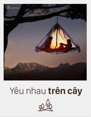 Nhà, hoặc lều trên cây là 1 hình thức du lịch khá mới, nhưng rất được lòng các cặp đôi bởi trải nghiệm vừa phấn khích vừa lãng mạn. Thử tưởng tượng cảnh ôm nhau ngủ trên cao lưng chừng mà xem? Nhà, hoặc lều trên cây là 1 hình thức du lịch khá mới, nhưng rất được lòng các cặp đôi bởi trải nghiệm vừa phấn khích vừa lãng mạn. Thử tưởng tượng cảnh ôm nhau ngủ trên cao lưng chừng mà xem?