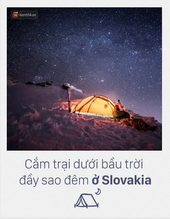 Những ngọn đồi và thung lũng ở Slovakia rất được lòng dân phượt, bởi trải nghiệm cắm lều qua đêm ở đây phải nói là rất tuyệt vời. Thử nghĩ xem, cùng nhau nằm giữa đất trời hoang vu, dưới bầu trời đầy ánh sao đêm, còn trải nghiệm nào lãng mạn hơn thế? Những ngọn đồi và thung lũng ở Slovakia rất được lòng dân phượt, bởi trải nghiệm cắm lều qua đêm ở đây phải nói là rất tuyệt vời. Thử nghĩ xem, cùng nhau nằm giữa đất trời hoang vu, dưới bầu trời đầy ánh sao đêm, còn trải nghiệm nào lãng mạn hơn thế?