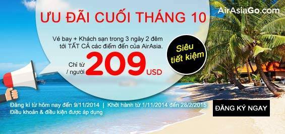 Ưu đãi cuối tháng của Air Asia Go. 