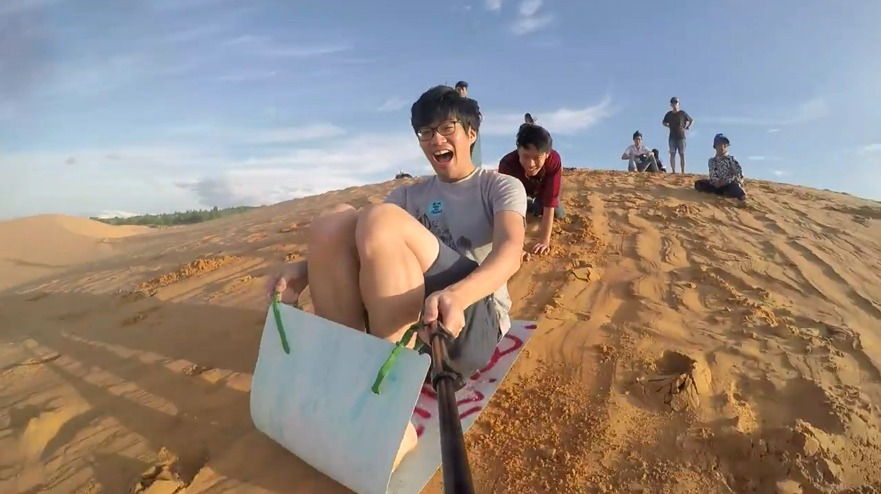 Một số hình ảnh tại Mũi Né. (Ảnh cắt từ clip) Một số hình ảnh tại Mũi Né. (Ảnh cắt từ clip)