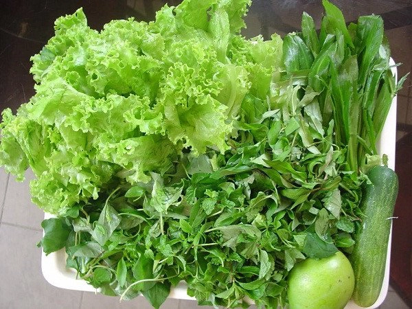 Các loại rau sống