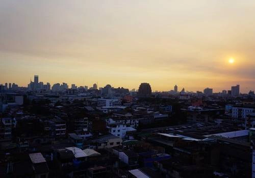 Hoàng hôn ở Bangkok.