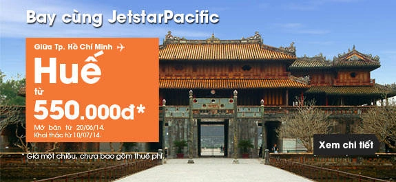 Chương trình "Mua vé chiều đi, miễn phí chiều về" của Jetstar Pacific