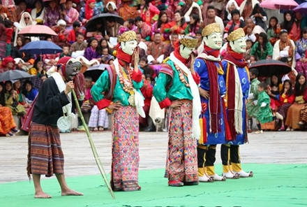 Thimphu Tshechu ở thủ đô.