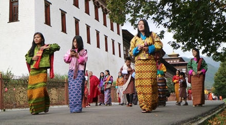 Thimphu Tshechu ở thủ đô.