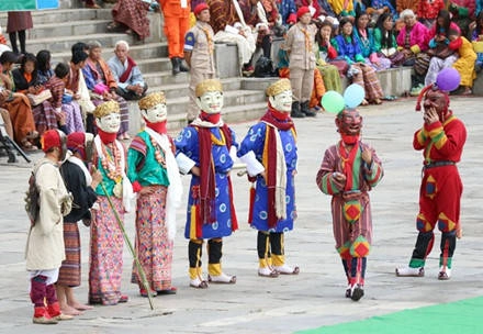 Thimphu Tshechu ở thủ đô.