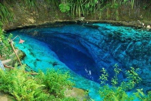 Feelcisimo Baguasan, người trông nom kiêm nhân viên cứu hộ tại sông Hinatuan, bắt đầu ném cơm gạo và thịt bạch tuộc cắt nhỏ xuống nước. Những con cá bơi ở gần bờ lao đến ăn. Vừa thong thả cho cá ăn, Buguasan cho biết: "Vùng nước này không hề thay đổi kể từ khi tôi còn nhỏ, dù có bão thì nước ở đây vẫn trong xanh như thế".