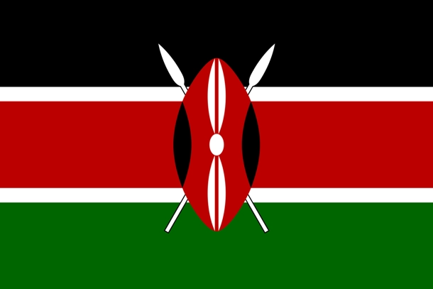 Quốc gia Kenya chọn hình mũi lao cho quốc kỳ của mình. Quốc gia Kenya chọn hình mũi lao cho quốc kỳ của mình.