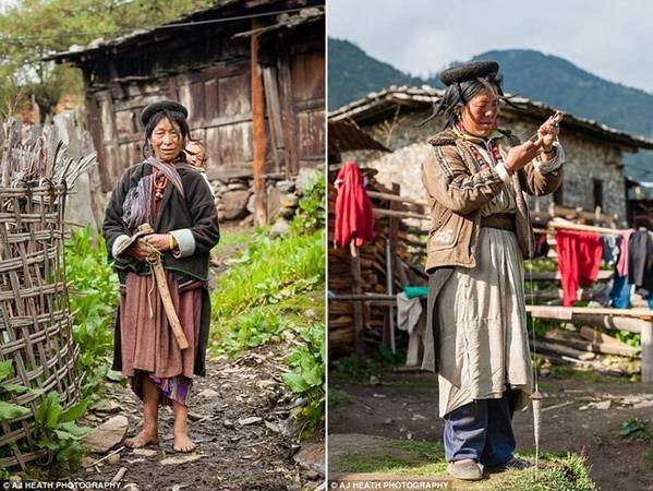Một trong những đặc trưng của người Brokpa là chiếc mũ làm từ lông bò yak, giúp nước mưa không rơi xuống mặt. Một trong những đặc trưng của người Brokpa là chiếc mũ làm từ lông bò yak, giúp nước mưa không rơi xuống mặt.