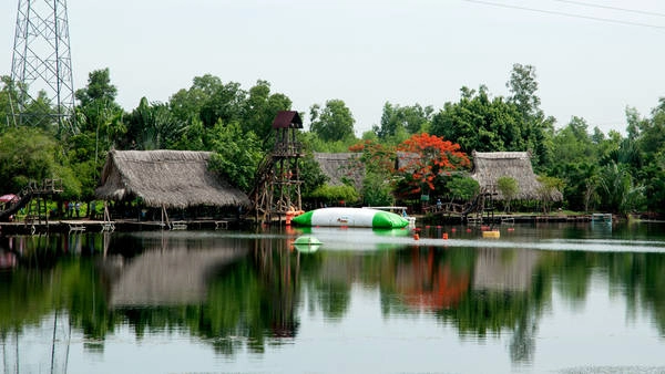 Không khí trong lành tại khu du lịch Bò Cạp Vàng.