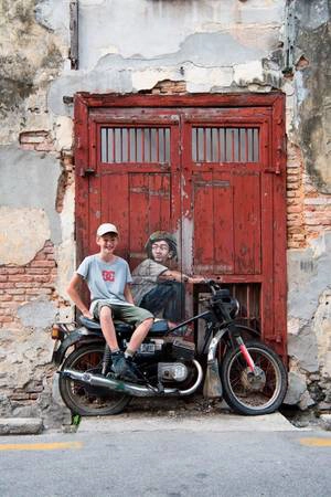 Một bức tranh sáng tạo tại Street Art. Một bức tranh sáng tạo tại Street Art.