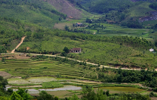 Nằm lẩn khuất dưới những tán cây là các hộ gia đình đồng bào dân tộc Dao, Cao Lan, Tày sinh sống. Họ chủ yếu sinh sống bằng cách trồng lúa và trồng cây ăn quả.