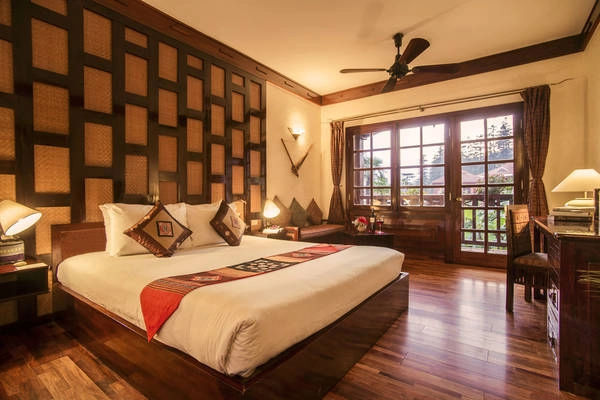 Kiến trúc ấn tượng bên trong Victoria Sapa Resort & Spa.