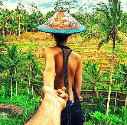 "Follow me to” ruộng bậc thang, Bali, Indonesia đăng Instagram của Osmann vào ngày 24/1/2013.