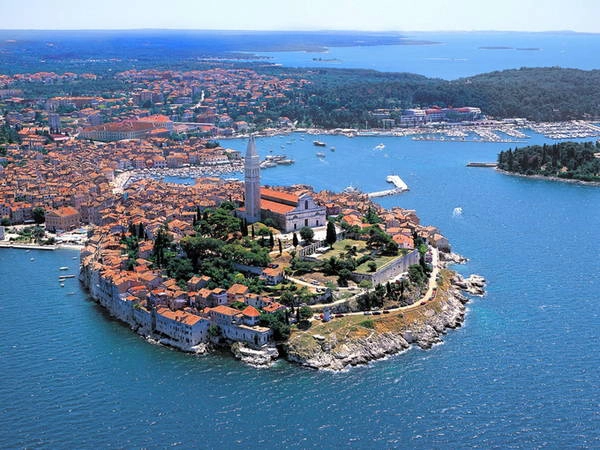 Thị trấn Rovinj ở Croatia