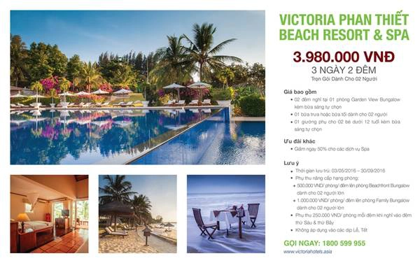 Gói ưu đãi Summer Escapes tại Victoria Phan Thiết với mức giá cực hấp dẫn. Gói ưu đãi Summer Escapes tại Victoria Phan Thiết với mức giá cực hấp dẫn.