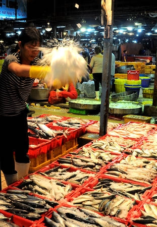 Để cá luôn tươi, người bán bảo quản bằng đá. Ban quản lý chợ thường xuyên kiểm tra các chất cấm nhằm đảm bảo cá không bị tẩm các chất chống ươn có thể gây hại cho sức khỏe.