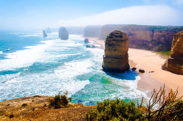 Đi dọc đường biển ở Melbourne là một trải nghiệm tuyệt vời. 