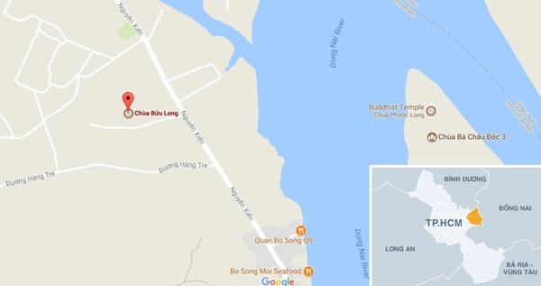 Chùa Bửu Long nằm ở địa chỉ 81 Nguyễn Xiển, phường Long Bình, quận 9, TP.HCM. Ảnh chụp màn hình. Chùa Bửu Long nằm ở địa chỉ 81 Nguyễn Xiển, phường Long Bình, quận 9, TP.HCM. Ảnh chụp màn hình.