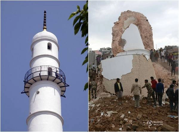 Tòa tháp Bhimsen-Tower, được kiến tạo vào năm 1832. Vào những dịp đầu xuân mỗi năm, có khoảng 300.000 lượt khách du lịch hành hương tới đây. Khi xảy ra trận động đất có khoảng 160 khách du lịch đang ở trong tháp.