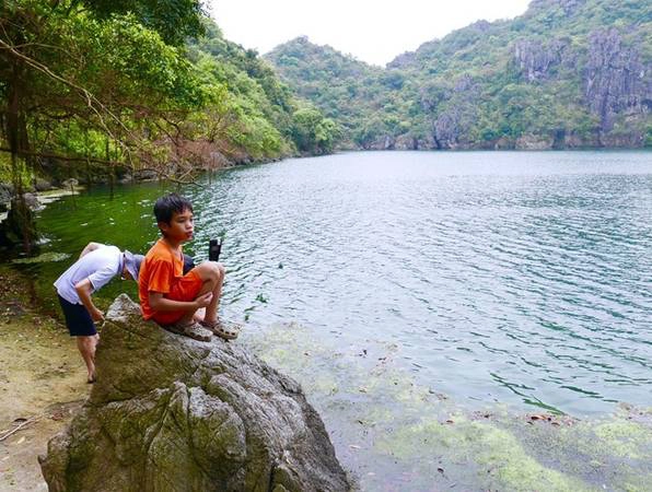 Hòn đảo này có lẽ hàng triệu năm trước là một đỉnh đá vôi trù phú. Thời gian, mưa gió và sóng biển đã rỉa rói bằng sạch. Mặt ngoài hòn đảo cơ bản không còn đất. Chất vôi trong đá cũng đã bị bào mòn, chỉ còn lõi đá đen cứng như thép với những mảnh sắc chồng lên nhau lớp lớp. Những loại cây còn tồn tại ở đây cũng cứng như thép, bám rễ sâu vào các khe nứt và cành lá đều se sắt lạ thường. Men theo chân đá là một bờ cát nhỏ, chỉ lộ ra khi triều xuống.