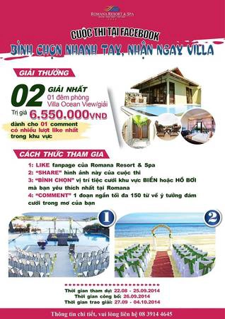 Soi dong cuoc thi binh chon nhanh tay nhan ngay Villa tại Romana Resort & Spa Phan Thiet iVIVU.com  1