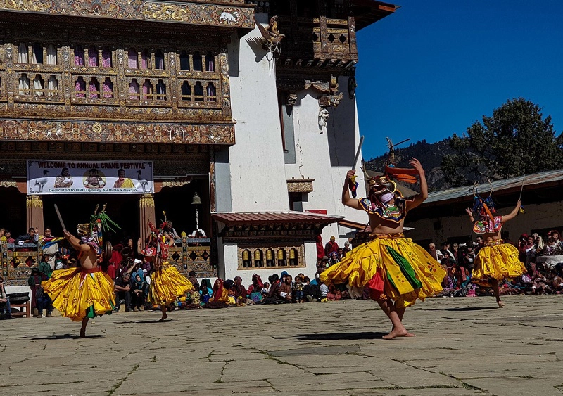 Lễ hội ở Gangtey, Bhutan - Ảnh: Hải Piano Lễ hội ở Gangtey, Bhutan - Ảnh: Hải Piano