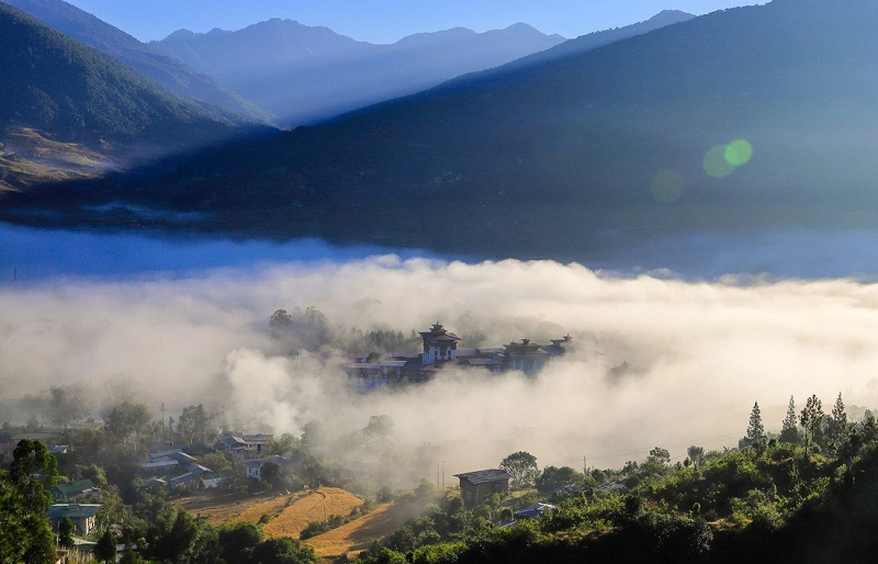 Mây núi Bhutan - Ảnh: Hải Piano Mây núi Bhutan - Ảnh: Hải Piano