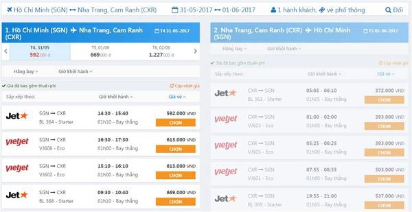 Chặng Sài Gòn - Nha Trang Chặng Sài Gòn - Nha Trang