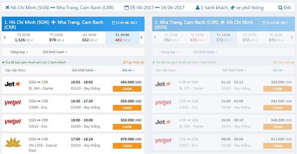 Chặng HCM - Nha Trang. Chặng HCM - Nha Trang.