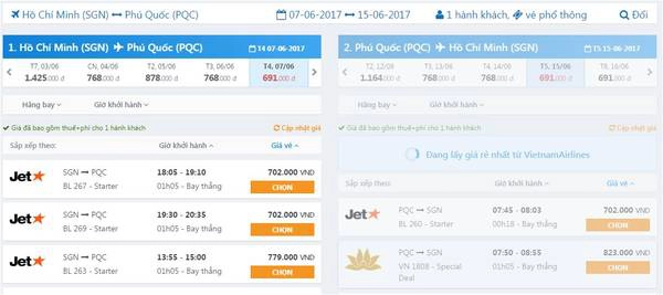 Chặng HCM - Phú Quốc. Chặng HCM - Phú Quốc.
