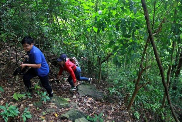 Động Brai tọa lạc giữa lưng chừng dãy núi Brai, trước mặt thôn A Sóc, xã Hướng Lập. Ảnh: Hưng Thơ.