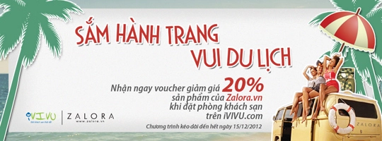 Sắm hành trang - Vui du lịch cùng iVIVU.com và Zalora.vn