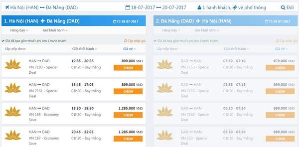 Chặng Hà Nội - Đà Nẵng Chặng Hà Nội - Đà Nẵng