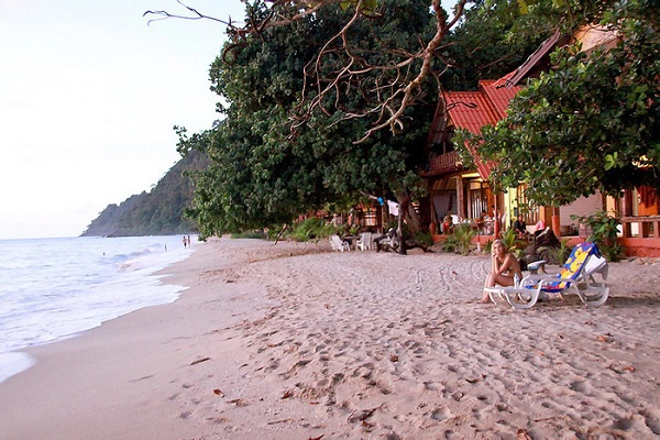 Các nhà nghỉ ở sát biển