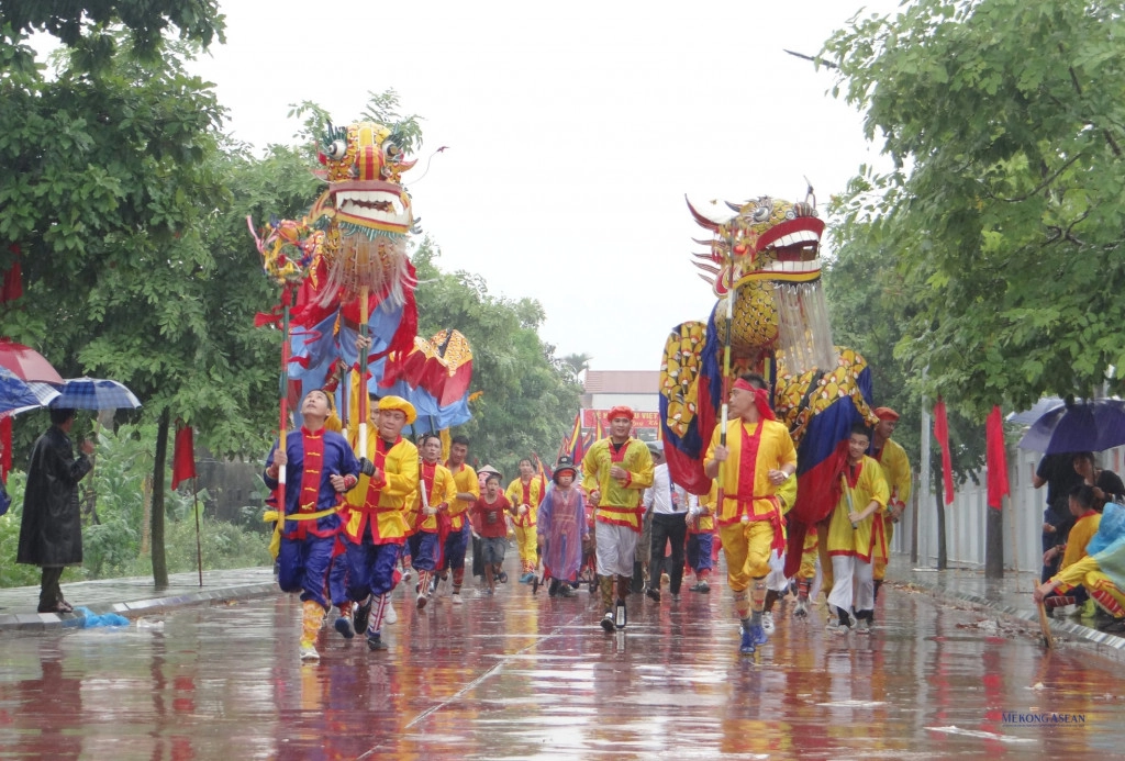 Đoàn rước trong lễ hội. Ảnh: Mekong Asean.