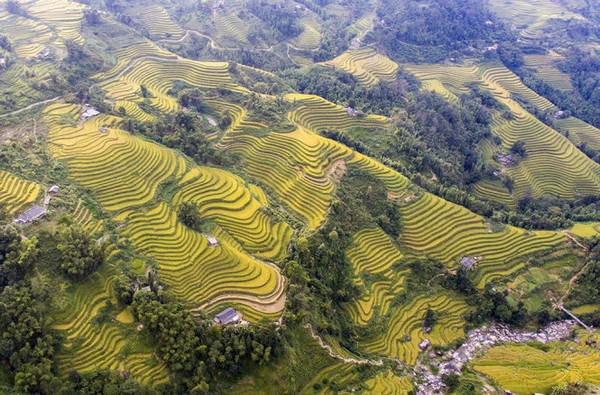 Đến Hoàng Su Phì, bạn sẽ được thỏa sức tận hưởng cảnh sắc thiên nhiên hùng vĩ, thư giãn thoải mái trong bầu không khí trong lành với núi rừng trùng điệp - Ảnh: Phạm Ngọc Bằng