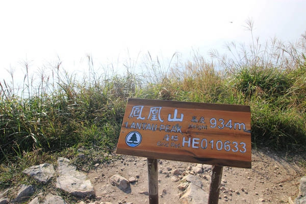 Biển báo trên đỉnh Lantau. Ảnh: Dương Quán Hạ Biển báo trên đỉnh Lantau. Ảnh: Dương Quán Hạ